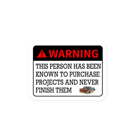 Warning Sticker