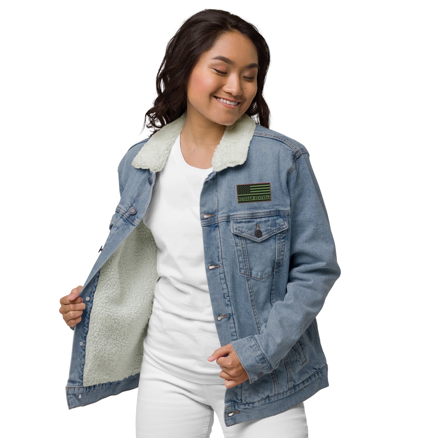 VR Women's Denim Sherpa Jacket